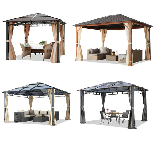 Garden gazebo hardtop pavilion