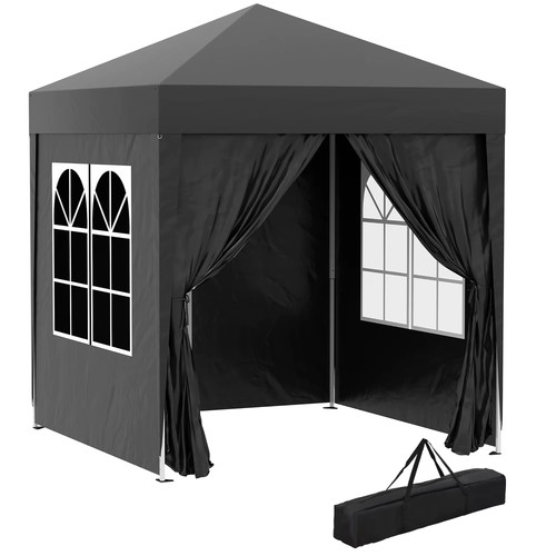 2x2m pop gazebo blue - up,