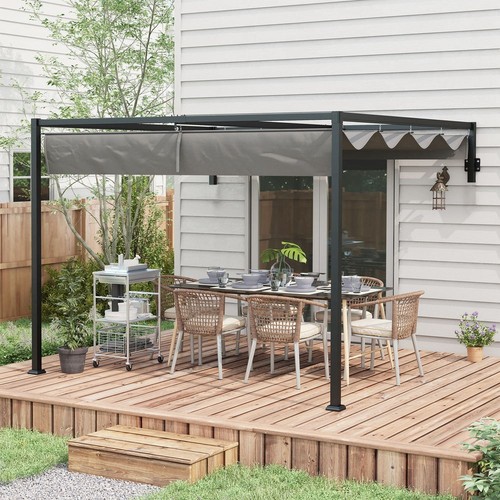 Lean to pergola with - 3,