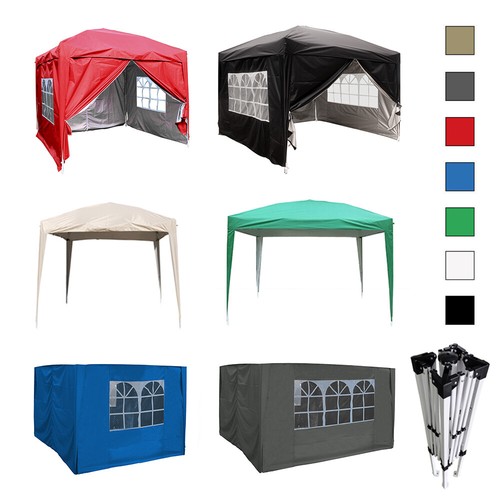 Pop gazebo side panels top - up,