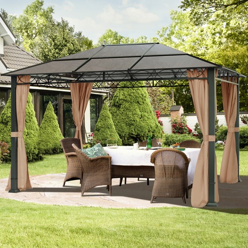 3x4 garden gazebo hard top - garden,