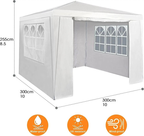 3x3m heavy duty gazebo - 3x3m, marquee