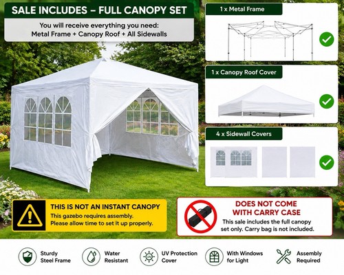 Neo 3x3m gazebo light - 3x3m, weight